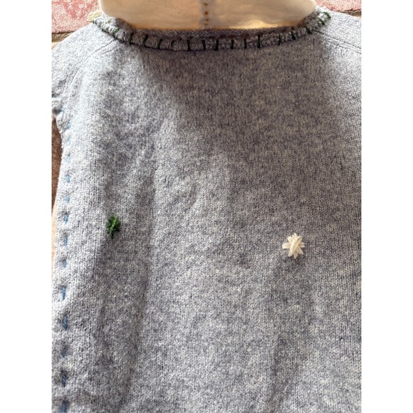 AS‎ IS Crispina FFrench Designs OS Handmade Patchwork Art-to-Wear Hoodie Sweater - Picture 11 of 16